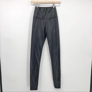 Wilfred Free Daria Pant High-Waisted Black Vegan Leather Leggings Extra Small